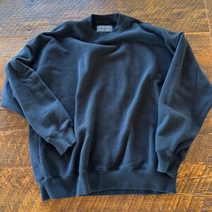 Abercrombie & Fitch Men's Soft AF Essential Crew Sweatshirt Large Black